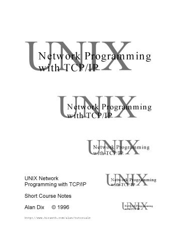 دانلود نسخه کامل کتاب UNIX Network Programming with TCP/IP: Short Course Notes