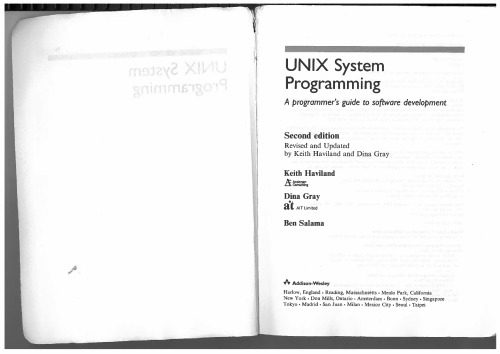 دانلود نسخه کامل کتاب Unix System Programming : a programmer’s guide to software development