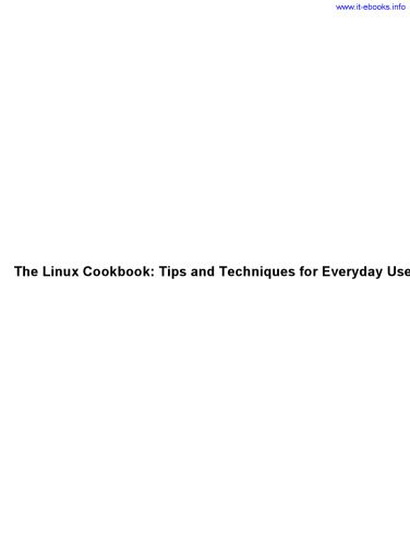 دانلود نسخه کامل کتاب Linux Cookbook, 2nd Edition: Tips and Techniques for Everyday Use