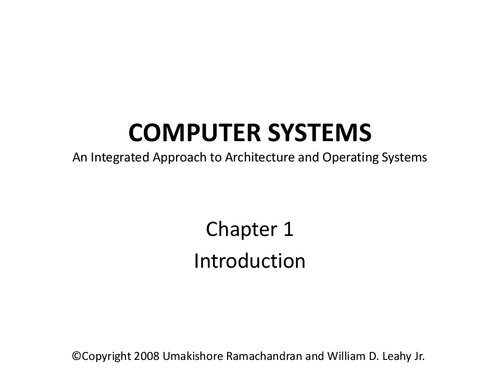 دانلود نسخه کامل کتاب Computer Systems: An Integrated Approach to Architecture and Operating Systems: Lecture Slides