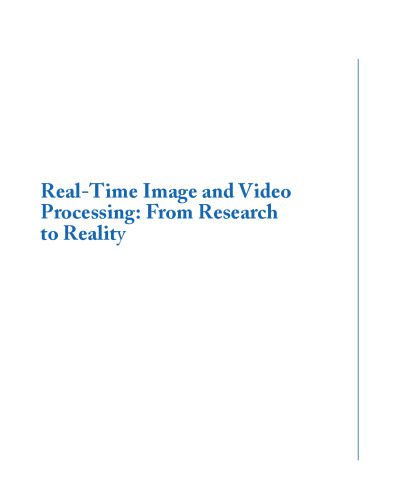 دانلود نسخه کامل کتاب Real-time image and video processing: from research to reality