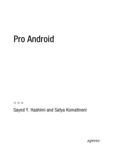 دانلود نسخه کامل کتاب Pro Android