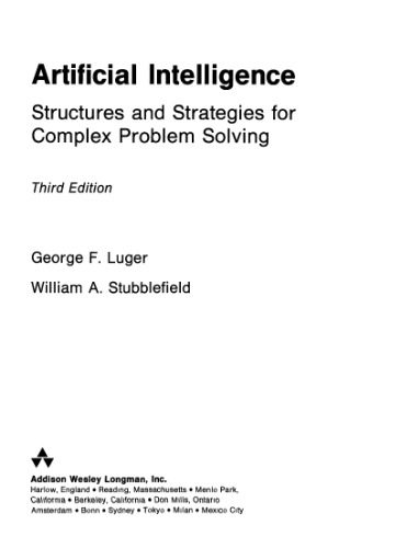 دانلود نسخه کامل کتاب Artificial Intelligence: Structures And Strategies For Complex Problem Solving
