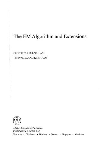 دانلود نسخه کامل کتاب The EM Algorithm and Extensions