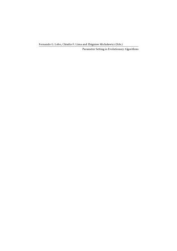 دانلود نسخه کامل کتاب Parameter Setting in Evolutionary Algorithms