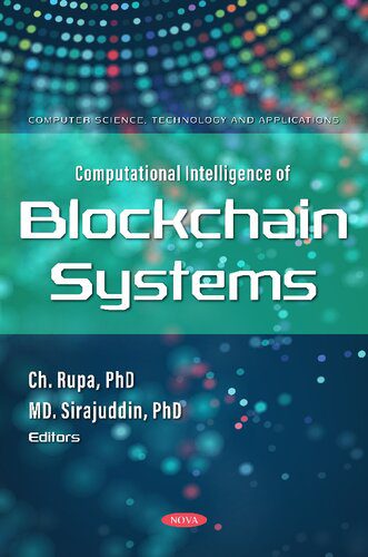 دانلود نسخه کامل کتاب Computational Intelligence of Blockchain Systems
