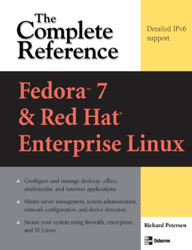 دانلود نسخه کامل کتاب Fedora 7 & Red Hat Enterprise Linux: The Complete Reference