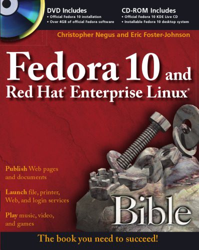 دانلود نسخه کامل کتاب Fedora 10 and Red Hat Enterprise Linux Bible