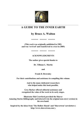 دانلود نسخه کامل کتاب A guide to the inner Earth