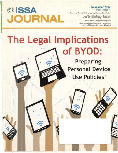 دانلود نسخه کامل کتاب The ISSA Journal, November 2012, Vol 10 Issue 11