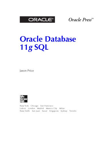 دانلود نسخه کامل کتاب Oracle database 11g SQL