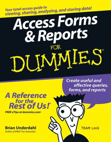 دانلود نسخه کامل کتاب Access forms & reports for dummies