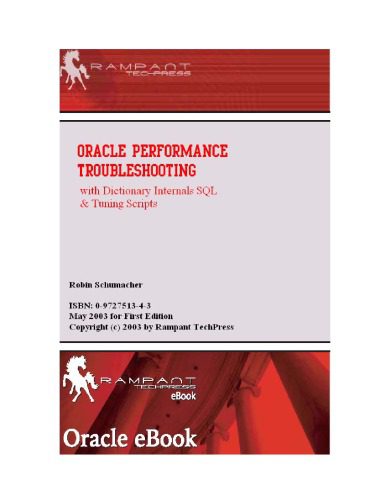 دانلود نسخه کامل کتاب Oracle Performance Troubleshooting With Dictionary Internals SQL & Tuning Scripts