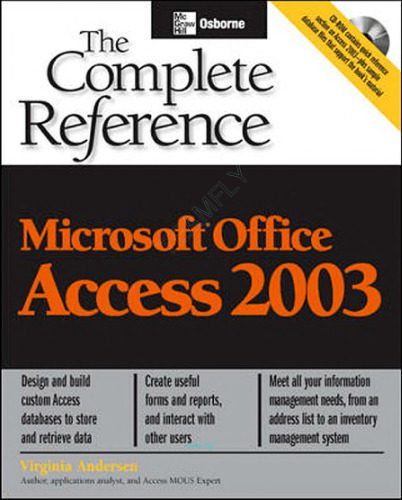 دانلود نسخه کامل کتاب Microsoft Office Access 2003: The Complete Reference (Osborne Complete Reference Series)