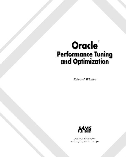 دانلود نسخه کامل کتاب Oracle Performance Tuning