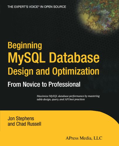 دانلود نسخه کامل کتاب Beginning MySQL Database Design and Optimization: From Novice to Professional