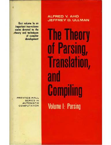 دانلود نسخه کامل کتاب The theory of parsing, translation, and compiling
