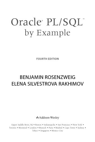دانلود نسخه کامل کتاب Oracle PL/SQL by example