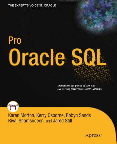 دانلود نسخه کامل کتاب Pro Oracle SQL