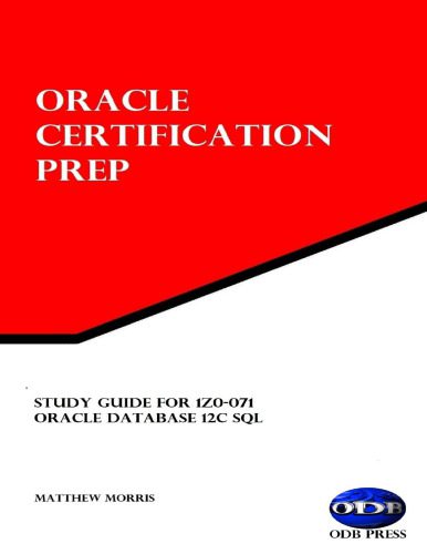 دانلود نسخه کامل کتاب Study Guide for 1Z0-071: Oracle Database 12c SQL: Oracle Certification Prep