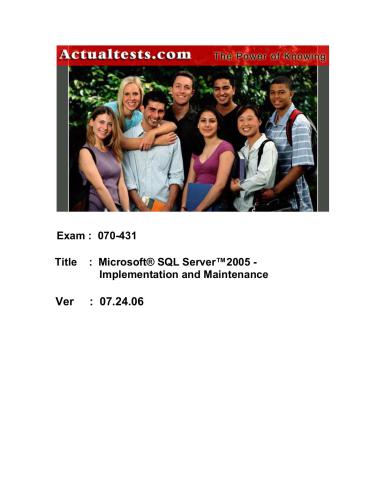 دانلود نسخه کامل کتاب MCTS Self-Paced Training Kit, Exam 70-431