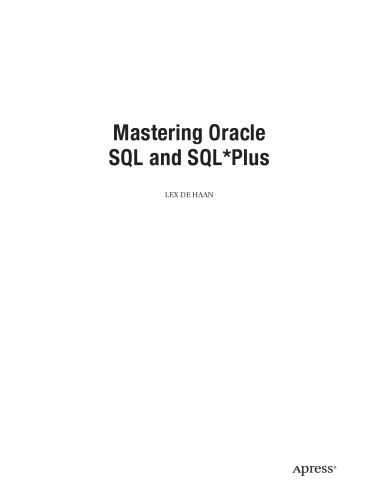 دانلود نسخه کامل کتاب Mastering Oracle SQL and SQL*Plus