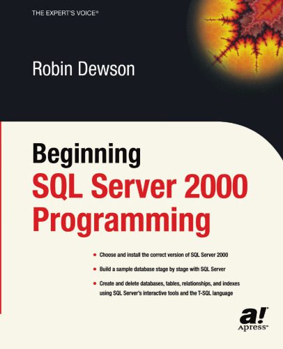 دانلود نسخه کامل کتاب Beginning SQL Server 2000 Programming