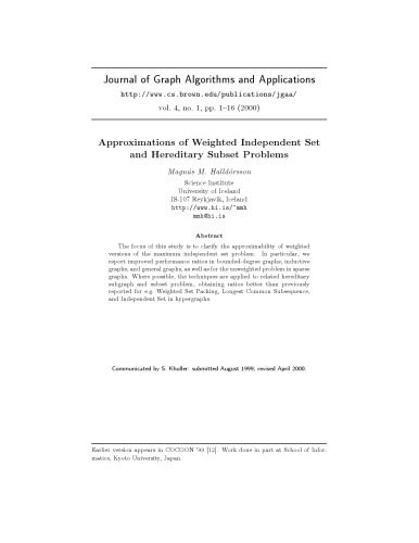 دانلود نسخه کامل کتاب Graph algorithms and applications 2