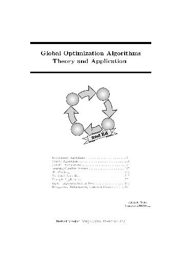 دانلود نسخه کامل کتاب Global optimization algorithms. Theory and application
