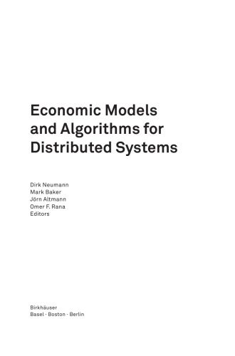 دانلود نسخه کامل کتاب Economic models and algorithms for distributed systems