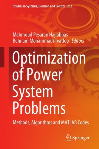 دانلود نسخه کامل کتاب Optimization Of Power System Problems: Methods, Algorithms And MATLAB Codes