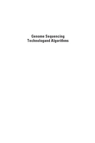 دانلود نسخه کامل کتاب Genome Sequencing Technology and Algorithms