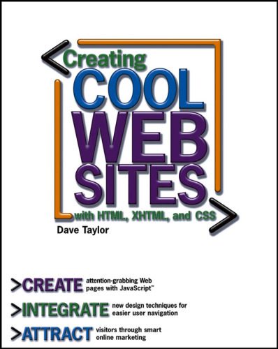 دانلود نسخه کامل کتاب Creating Cool Web Sites with HTML, XHTML, and CSS