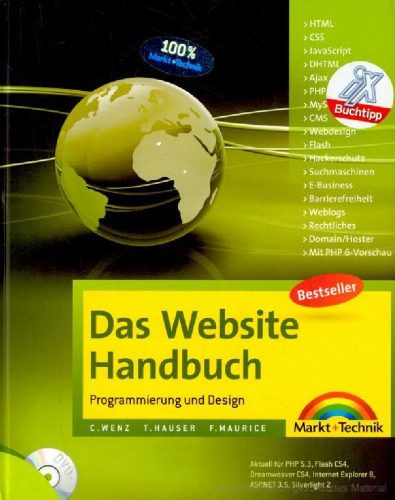 دانلود نسخه کامل کتاب Das Website Handbuch: Programmierung und Design