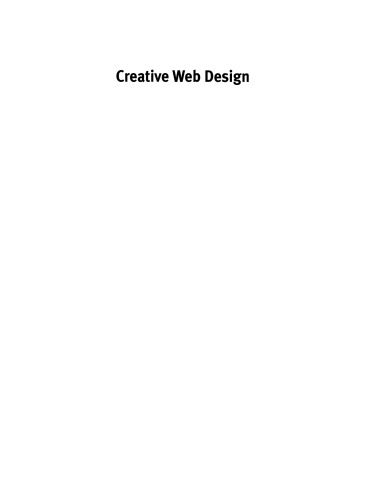 دانلود نسخه کامل کتاب Creative Web Design: Tips and Tricks Step by Step