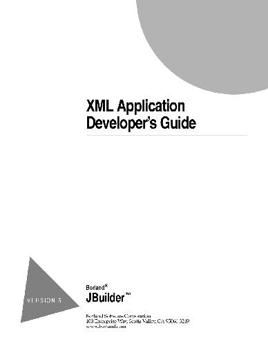 دانلود نسخه کامل کتاب XML Application Developer’s Guide. JBuilder’