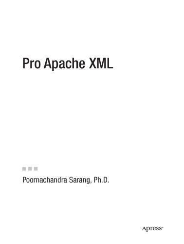 دانلود نسخه کامل کتاب Pro apache XML