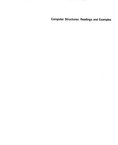 دانلود نسخه کامل کتاب Computer Structures: Readings and Examples (McGraw-Hill computer science series)