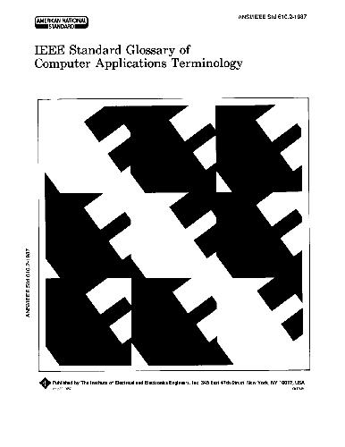 دانلود نسخه کامل کتاب Dictionary English Informatics Standard Glossary of Computer Applications Terminology