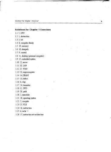 دانلود نسخه کامل کتاب Computer Organization And Design – The Hardware Software Interface. Solutions