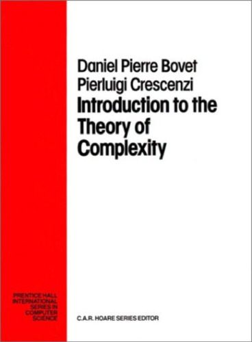 دانلود نسخه کامل کتاب Introduction to the Theory of Complexity (Prentice Hall International Series in Computer Science)
