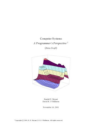 دانلود نسخه کامل کتاب Computer Systems A Programmers Perspective
