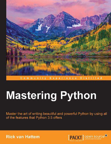 دانلود نسخه کامل کتاب Mastering Python