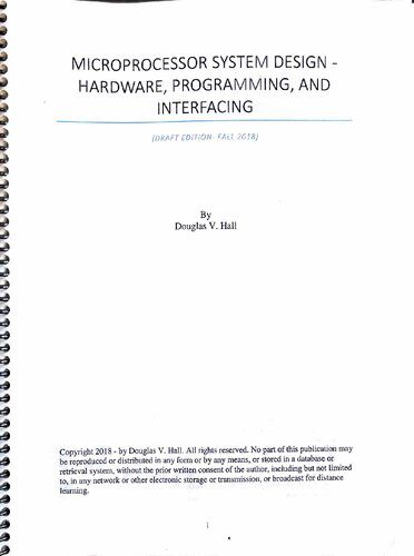 دانلود نسخه کامل کتاب Microprocessor System Design – Hardware, Programming, and Interfacing