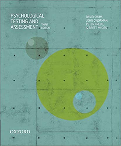 دانلود نسخه کامل کتاب Psychological Testing and Assessment (3rd Edition) BY Shum – Pdf