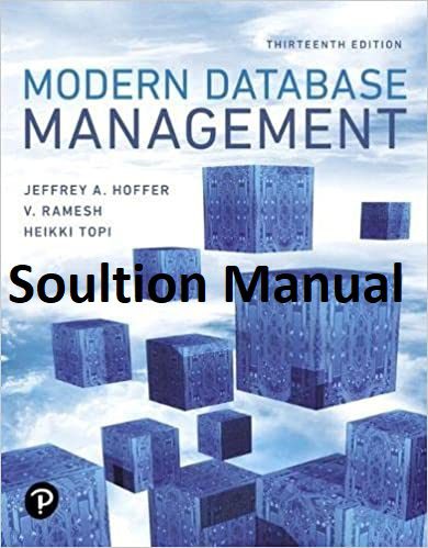 دانلود نسخه کامل کتاب Solution Manual Modern Database Management ( 13th Edition) – Pdf