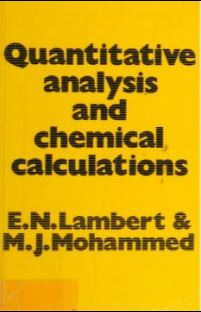 دانلود نسخه کامل کتاب Quantitative analysis and chemical calculations: theory, laboratory exercises, worked examples, and problems – Pdf