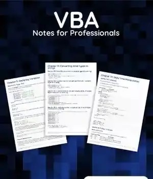 دانلود کتاب VBA Notes for Professionals book – کتاب VBA Notes for Professionals