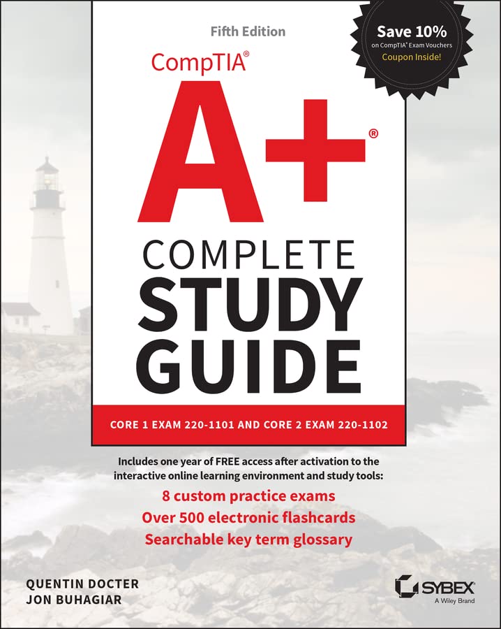 دانلود کتاب COMPTIA A+ COMPLETE study GUIDE core 1 exam 220-1101 and core 2 exam 220-1102. – COMPTIA A+ COMPLETE Study GUIDE core 1 exam 220-1101 and core 2 exam 220-1102.
