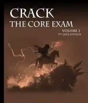 دانلود کتاب CRACK THE CORE EXAM VOLUME 2: 9th (2022) Edition – CRACK THE CORE EXAM VOLUME 2: 9th (2022) Edition